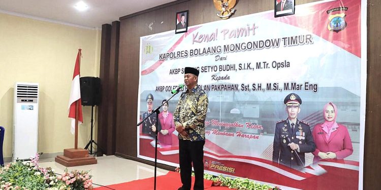 Bupati Oskar Hadiri Kenal Pamit Kapolres Boltim