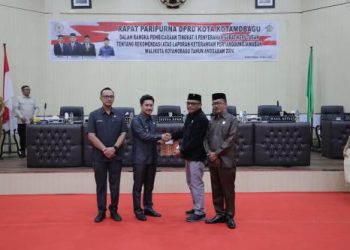 DPRD Kotamobagu Gelar Paripurna Penyerahan Rekomendasi LKPj Wali Kota Tahun 2024