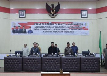 DPRD Kotamobagu Gelar Paripurna Penyerahan Rekomendasi LKPj Wali Kota Tahun 2024