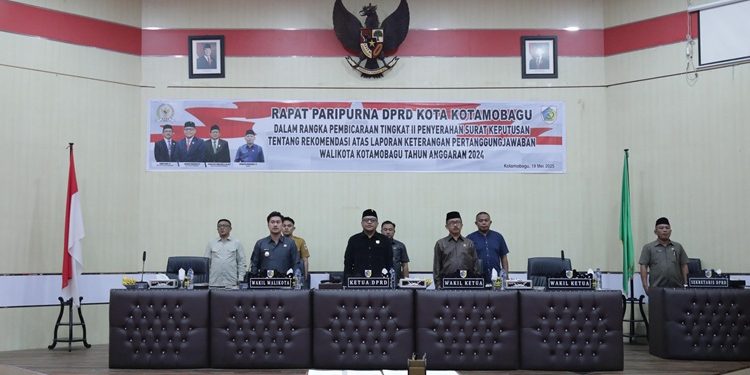 DPRD Kotamobagu Gelar Paripurna Penyerahan Rekomendasi LKPj Wali Kota Tahun 2024