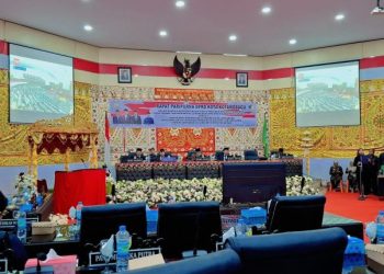 Wali Kota dan Wakil Wali Kota Kotamobagu Hadiri Rapat Paripurna DPRD dalam Rangka Mendengarkan Pidato Kenegaraan Presiden RI