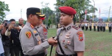 Polres Kotamobagu Gelar Sertijab Sejumlah Pejabat, Salah Satunya Kasat Reskrim 