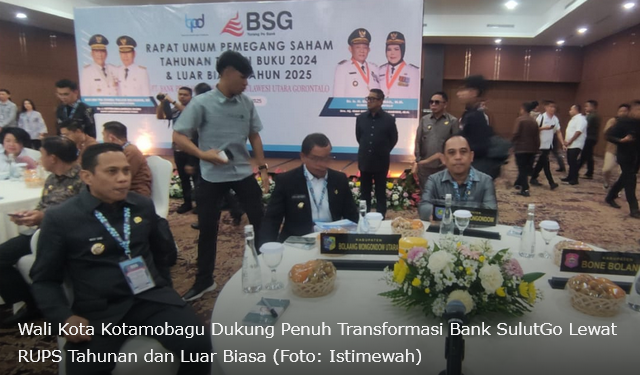 Walikota Kotamobagu Dukung Penuh Peningkatan Kinerja dan Penguatan Peran Bank SulutGO