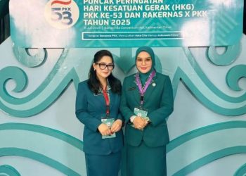 Ketua Bersama Sekretaris TP-PKK Kotamobagu Hadiri Puncak HKG PKK Ke- 53 di Samarinda