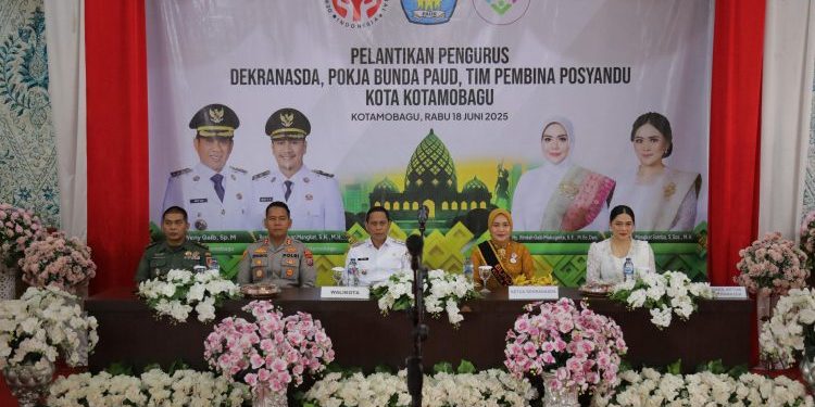 Wali Kota Kotamobagu Hadiri Pelantikan Pengurus Dekranasda, Kelompok Kerja PAUD, dan Tim Pembina Posyandu