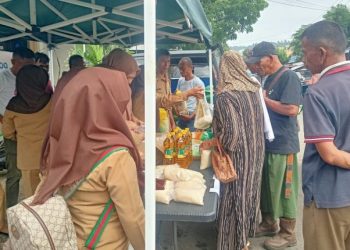 Pemkot Kotamobagu dan Bulog Cabang Bolmong Gelar Gerakan Pangan Murah Mandiri