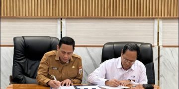 Walikota Weny Gaib Teken Rencana Aksi Kolaboratif Cegah Korupsi 2025 di BPKP Sulut