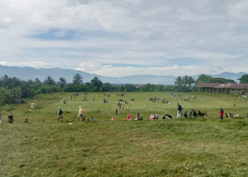 Pemkot Kotamobagu Bersih-Bersih di Gelora Ambang