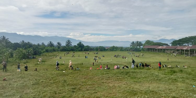 Pemkot Kotamobagu Bersih-Bersih di Gelora Ambang