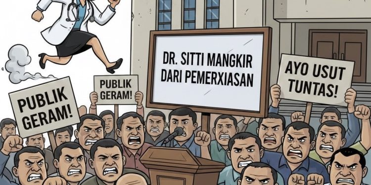 Publik Geram: dr. Sitti Mangkir dari Pemeriksaan yang Sudah Dijadwalkan