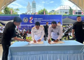 Walikota Kotamobagu dan Kanwil Pemasyarakatan Sulut Teken Nota Kesepakatan Pengelolaan Griya Abhipraya