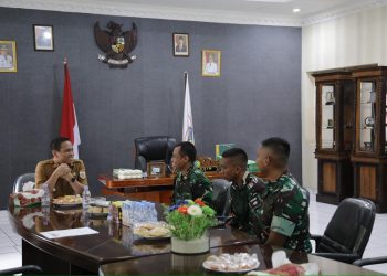Wali Kota Kotamobagu Terima Audiensi Komandan Yonif TP 868 Bantong Sakti