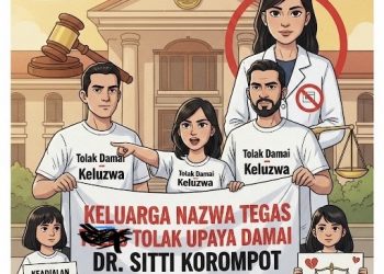 Keluarga Nazwa Tegas Tolak Upaya Damai dr. Sitti Korompot