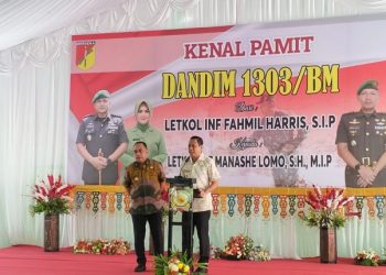 Walikota dan Wakil Walikota Kotamobagu Hadiri Kenal Pamit Dandim 1303/BM